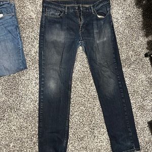 Dark blue Levi 511 jeans. W 36 L 32.